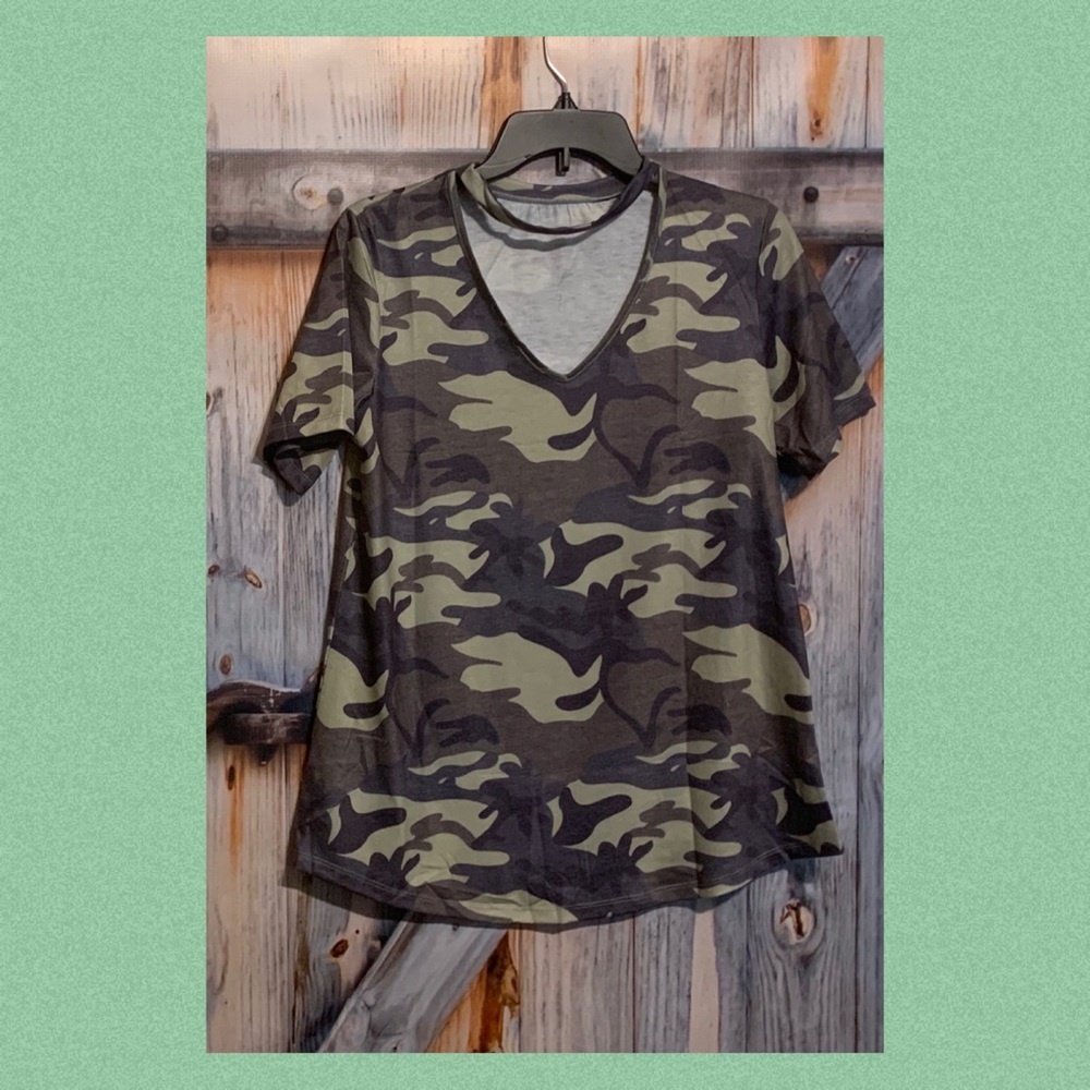 New in Package! Good Quality CAMO shirt or tunic!